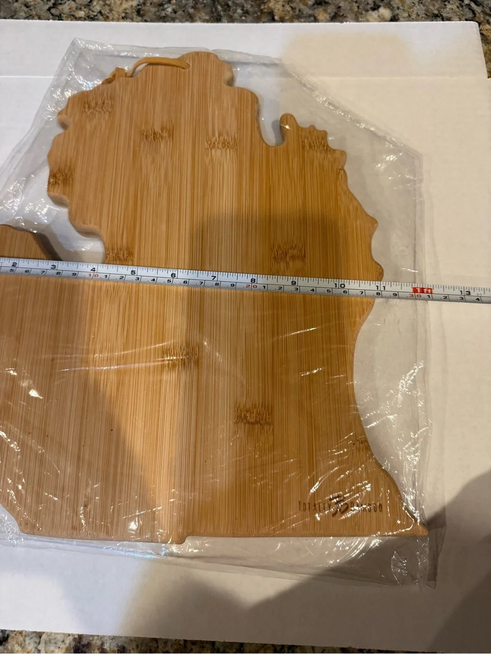 Totally Bamboo Michigan State Shaped Serving & Cutting Board Heart of Lansing